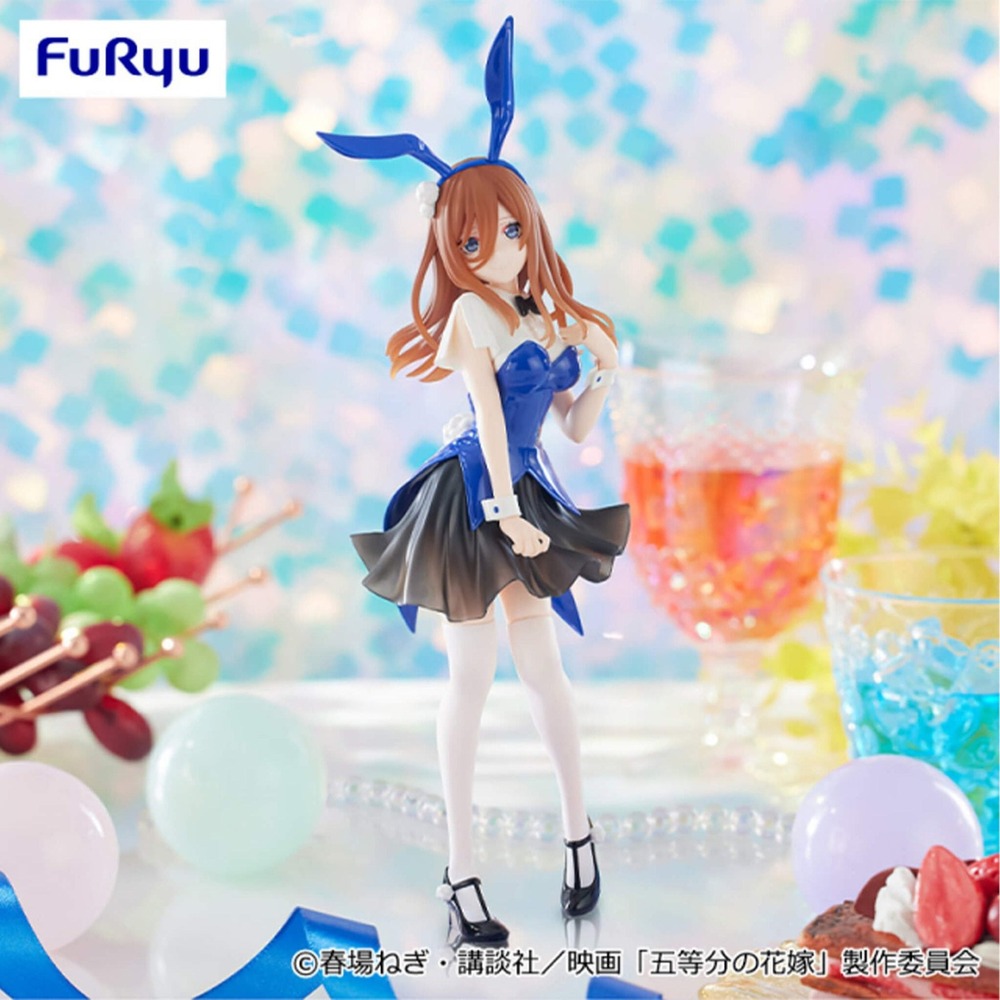 FuRyu Miku Nakano Figure Unisex blue and black Bunny Outfit Trio-Try-iT